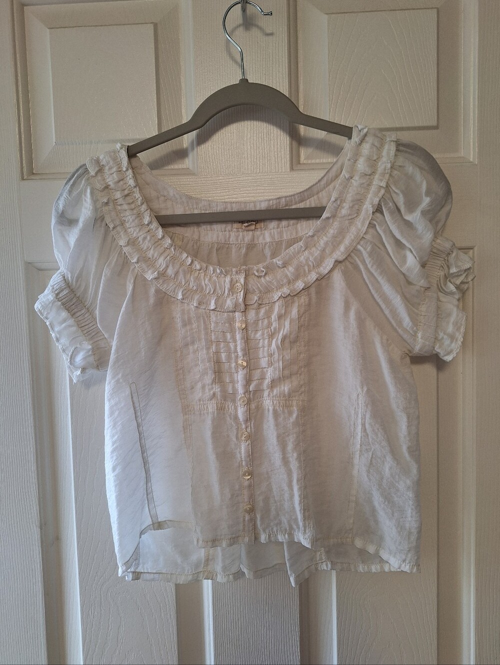 PILCRO By Anthropologie White Blouse SP